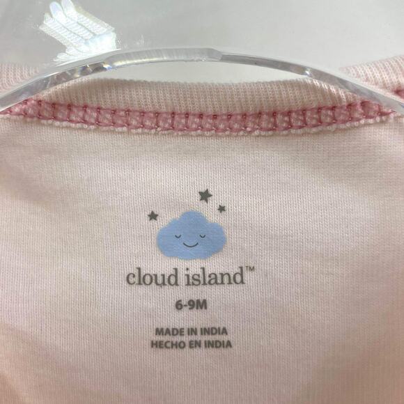 CLOUD ISLAND Pink Loved Cursive Long Sleeve Infant Bodysuit - Picture 3 of 10